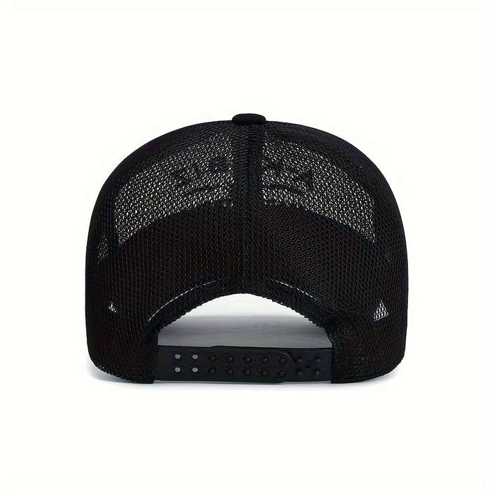 1pc Summer Breathable Mesh Hat For Men And Women Casual Trucker Hat Adjustable Soft Top Baseb
