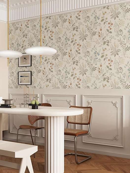 1PC Wall StickersMorning Flowers And Evening Flowers H210.5m LongX44cm Wide