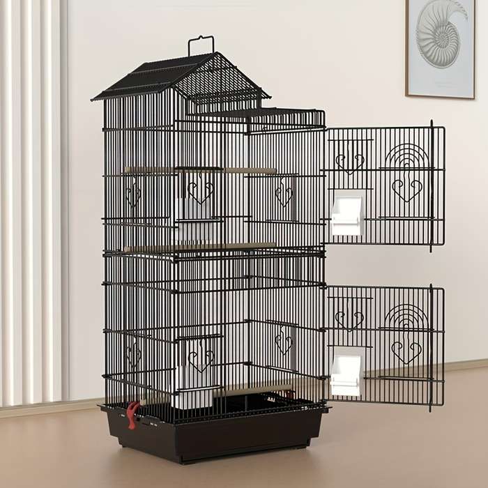 1pc Nine-grid three-door model Pet Cage