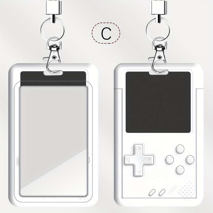 1pc One Pack Red and White Game Console Pattern Series Doctor Nurse Card Holder Bus Card Holder Cam