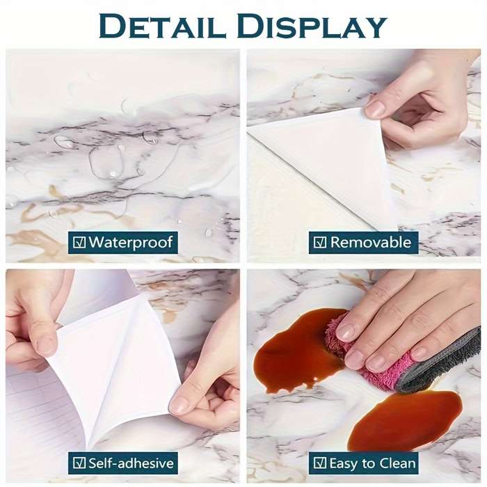 1PC Wall StickersWhite Background Gray StOne40.13cmX100.0cm