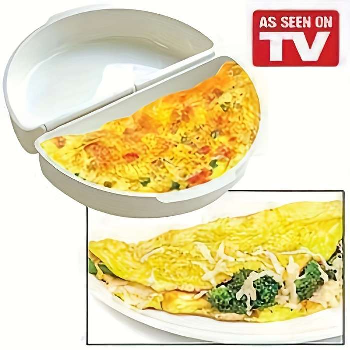 1pc Leak-Proof Microwave Egg Storage Container with Lid Portable Food Organizer for Camping