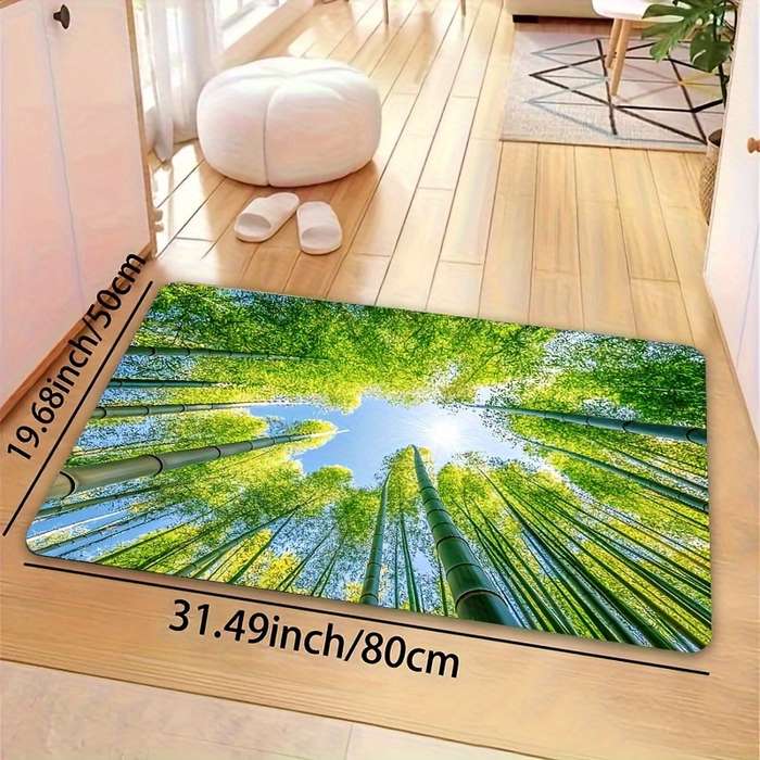 1Pc Green 47.24x62.99inch 120x160cm Floor Mat