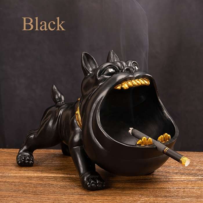 1pc A New Oversized Artistic Bully Dog Ashtray That Is Windproof And Resistant to Flies an Idea