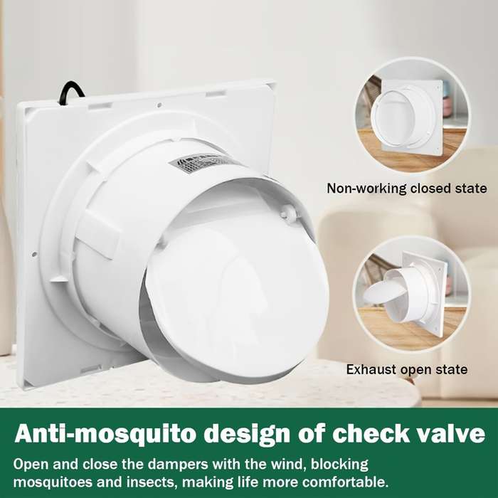 1pcs European Standard Household Exhaust Fan Multi-function 6 Inch Ventilation Fan