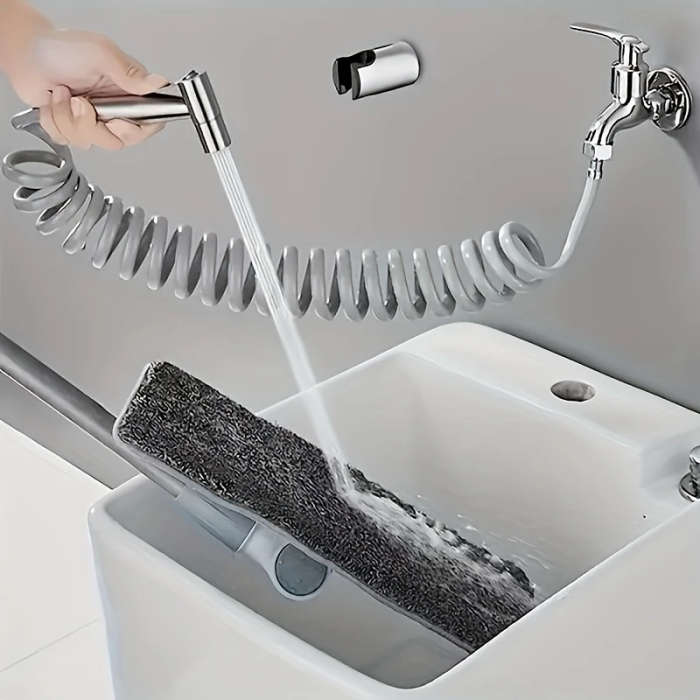 3pcs Set Luxury Stainless Steel High-Pressure Handheld Showerhead Set with Bidet Toilet Sprayer and