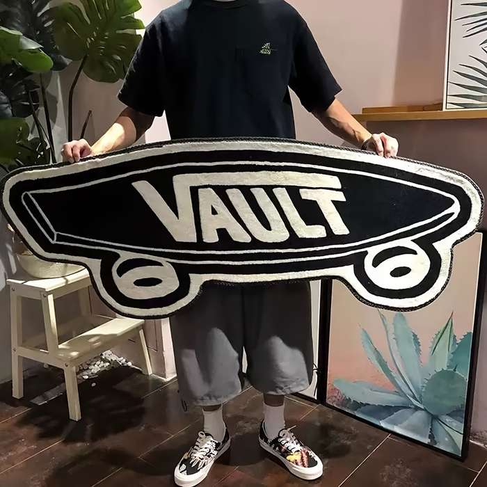 1Pc 50x120cm 19.6x47.2inch Skateboardinchg Floor Mat
