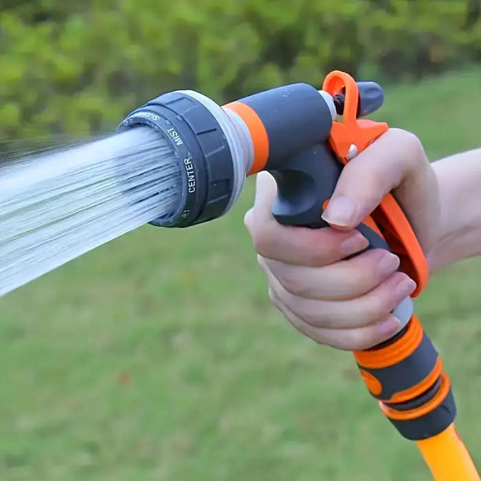 Garden Hose Nozzle with Adjustable Spray Patterns