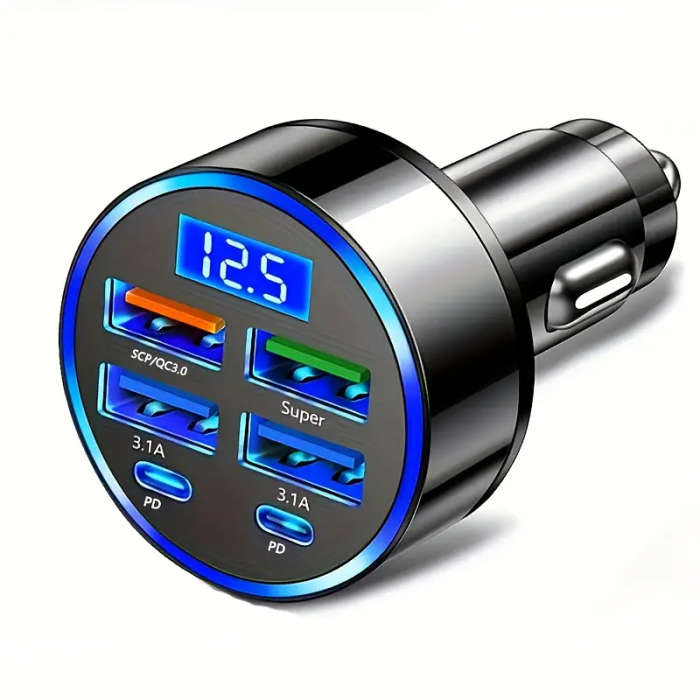6-In-1 Fast Car Charger