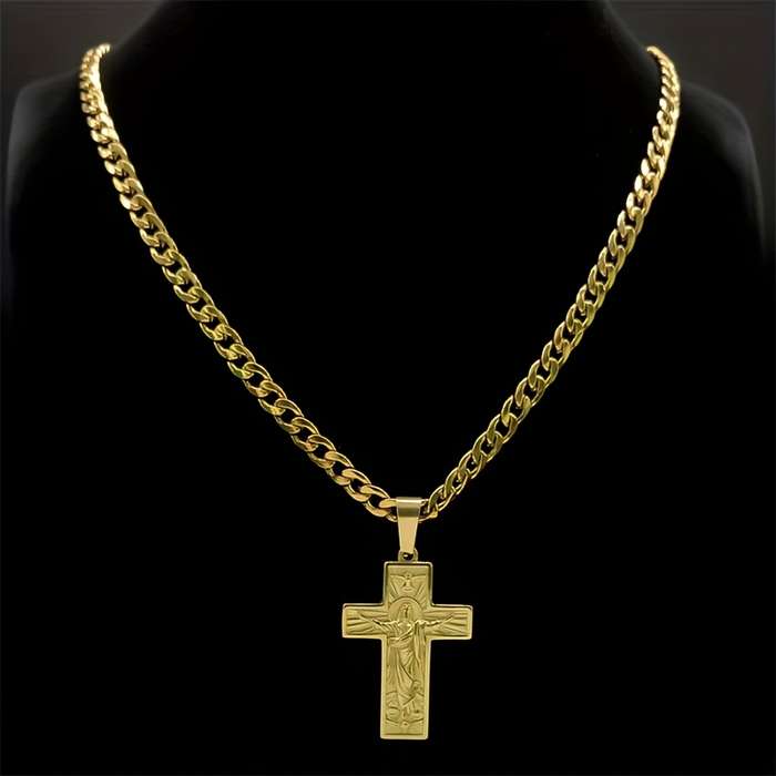 1 Piece Silvery Jesus Theme Pendant