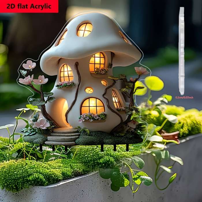 1pc 2D Flat   Plane Suitable for Outdoor Plants and Bonsai Landscaping Ideal Gift for Famil