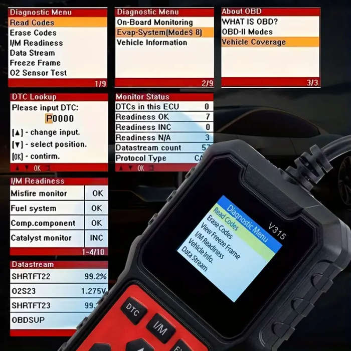 V315 OBD2 Car Diagnostic Scanner