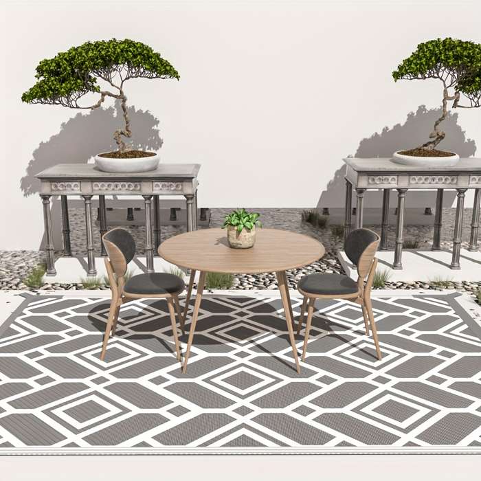 1Pc Black And White 5X8FT 152x244cm Floor Mat