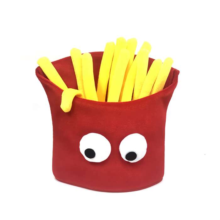 1pc Festive French Fry Hat Perfect for Parties Christmas Valentine's Day Gifts Machine Washa