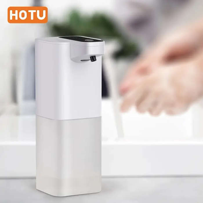 1pc Touchless Automatic Soap Dispenser 400ml 14oz USB Rechargeable Foaming Hand Soap Dispenser Lead-