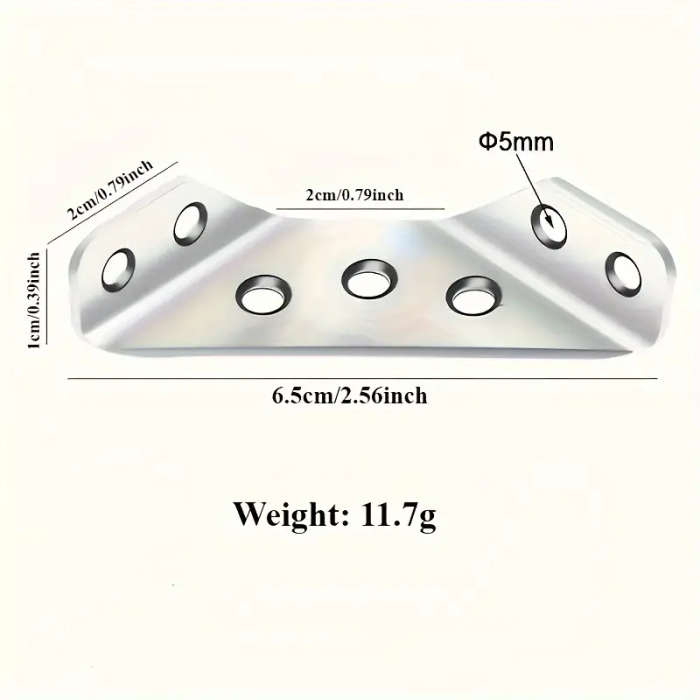32pcs Durable Metal Corner Connectors Iron Construction for Furniture and Frame Reinforcement Easy A