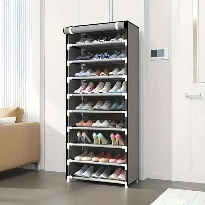 Layer Shoe Organizer] 6/8/10 Layer Multi Functional Shoe Organizer | Easy to Assemble, Portable Stor