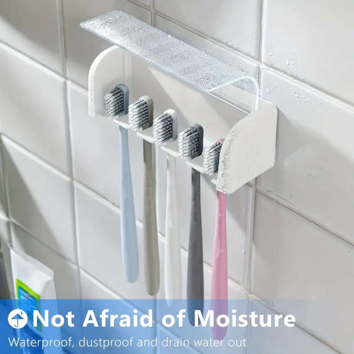 5-Slot Toothbrush Holder With Cover