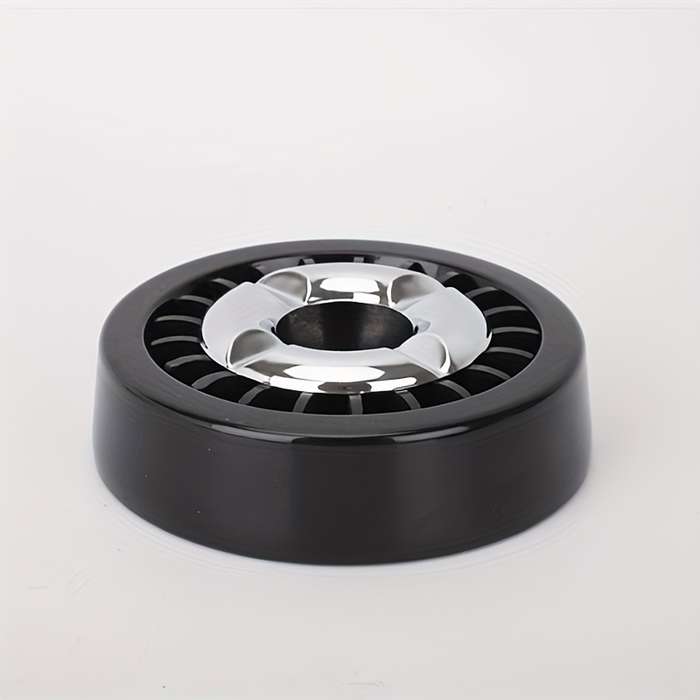 1pc Rotating Metal Ashtray with Windmill Design C Easy-Clean Stylish Home Decor for Living Roo