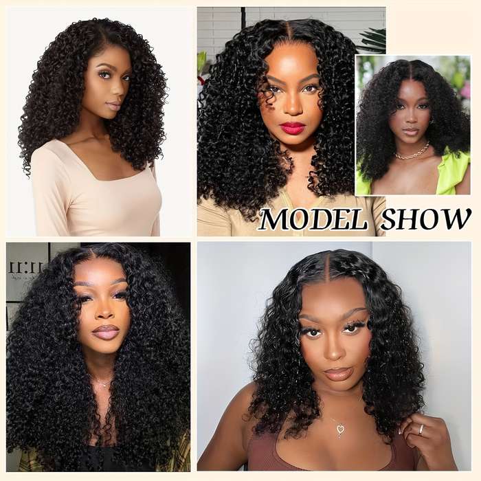 1Pc Black 35.56cm Fashion Design Wig