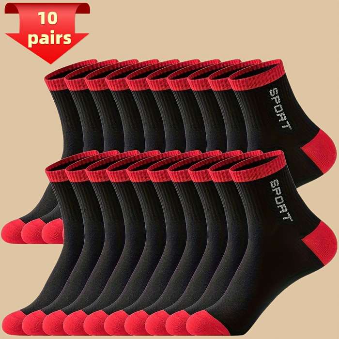 Sock 10 Pairs Light Gray  One Size