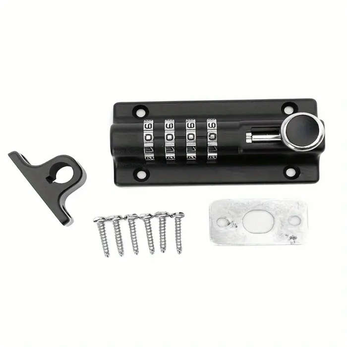1pc Password Latch Lock Door Waterproof And Rust Proof Outdoor Security Anti-theft Locker Password L