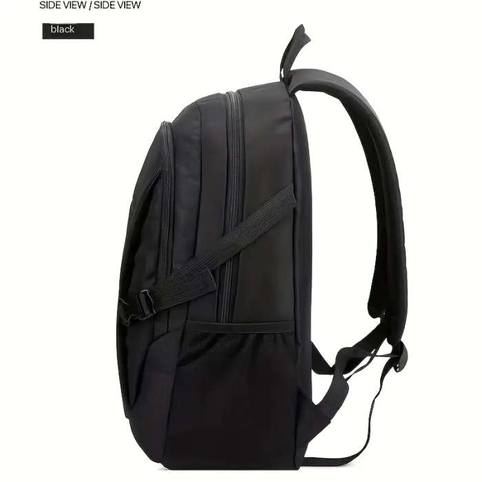 1pc Versatile Nylon Backpack for Teens Adults Large Capacity Waterproof Stain-Resistant with Adjusta
