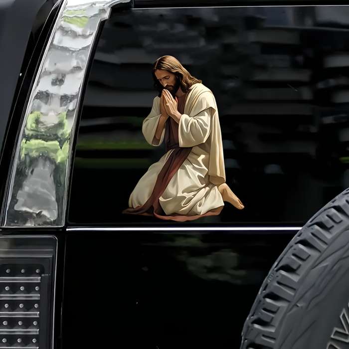 1pc 14.99cmx11.0cm Jesus Christian Themed Stickers