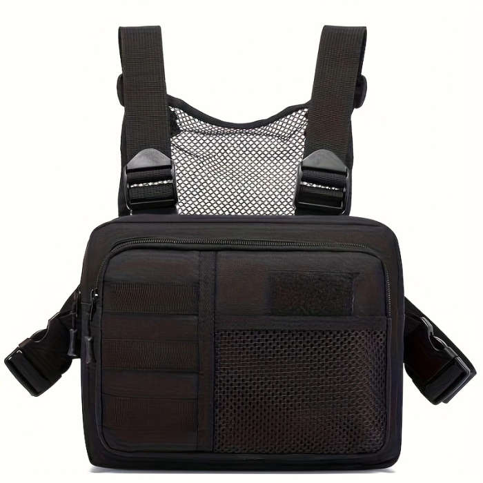 1pc Body-hugging Backpack Outdoor Multifunctional Camouflage Chest Bag Training Running Equipment