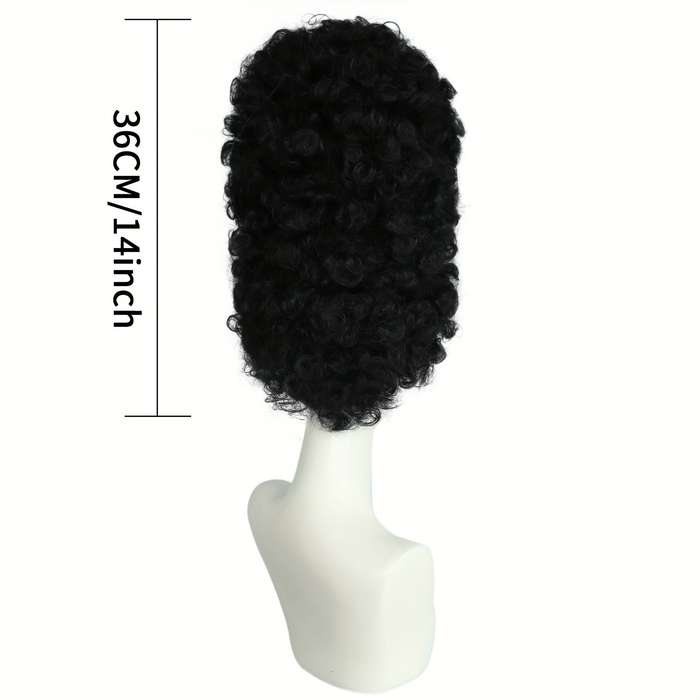 1Pc Black 35.56cm Fashion Design Wig