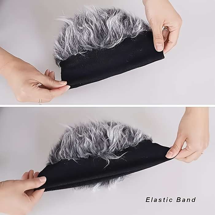 1Pc Grey Fashion Design Wig