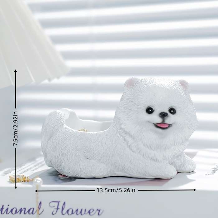 1pc Classic Resin Irregular Shape Animal Theme Dog Decorative Ashtray for Dog Lover