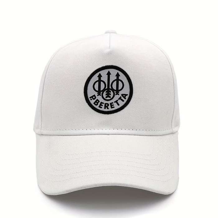1pc Black Barrett Embroidered Baseball Cap Adjustable Fit Textured Fabric Unique Logo Design C