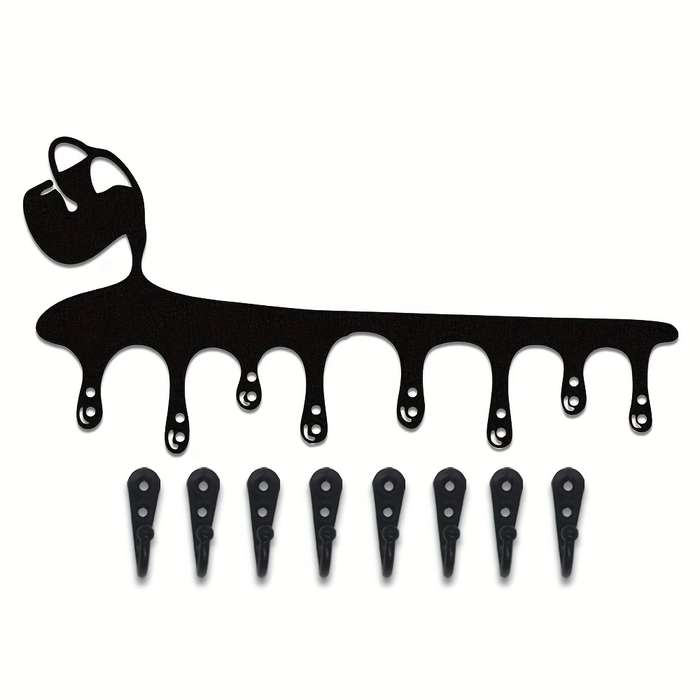 Casual Style Metal Wall Coat Rack Easy Install Flowing Drip Key Holder Modern Entryway Rack Organi