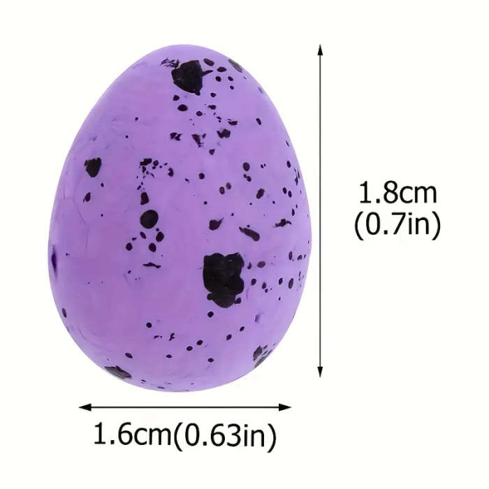 100 Pack Colorful Foam Easter Eggs