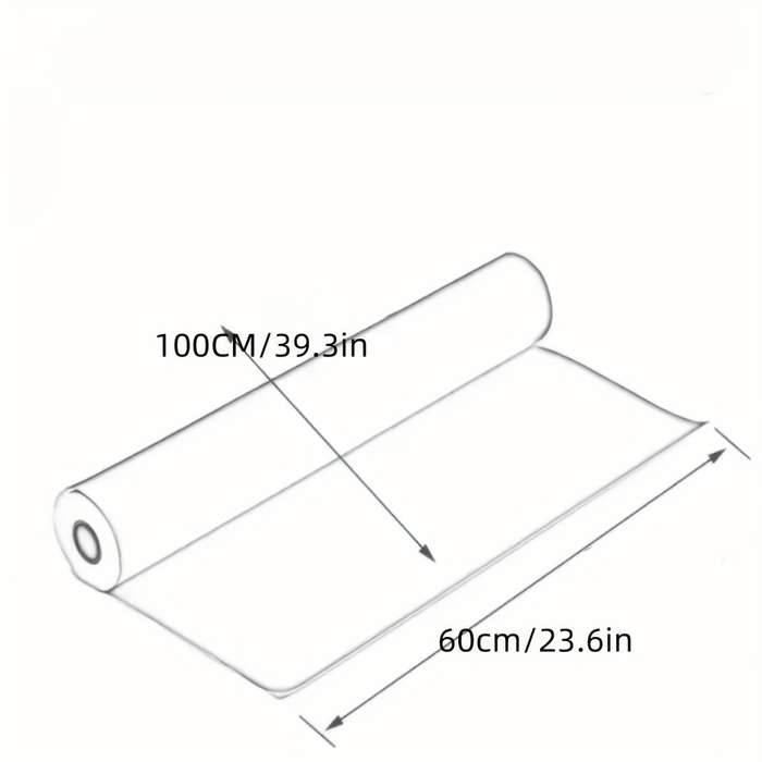 1pc Black Size 45cmx200cm 17.7inx78.7in Door And Window Stickers