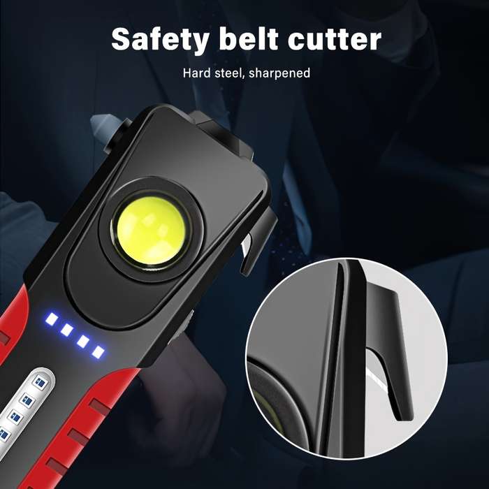 1PC BlackRed Flashlight