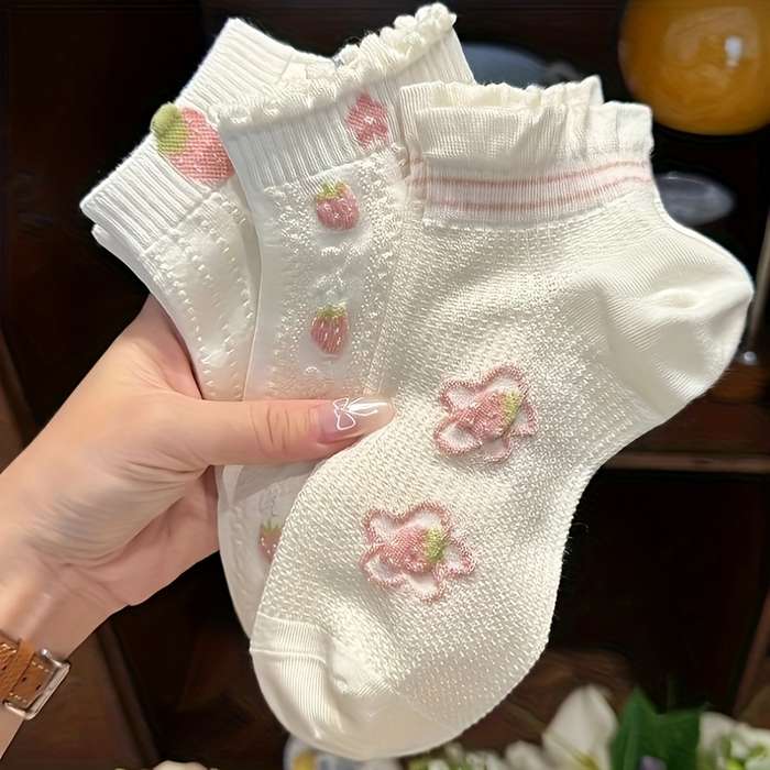 5 Pairs Mixed Color One Size High Elastic Socks