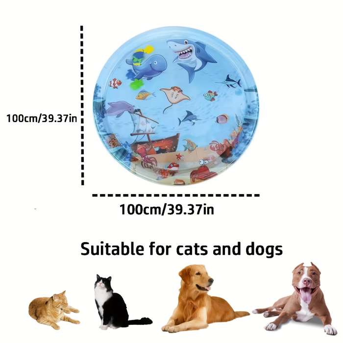 1piece Round Dolphin Octopus Cooling Pad
