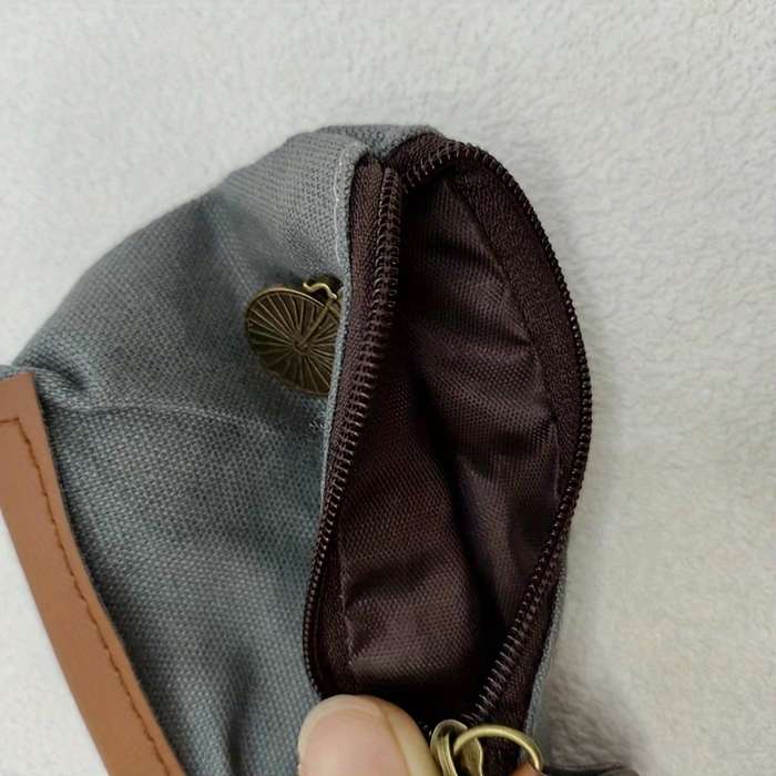 Canvas coin purse