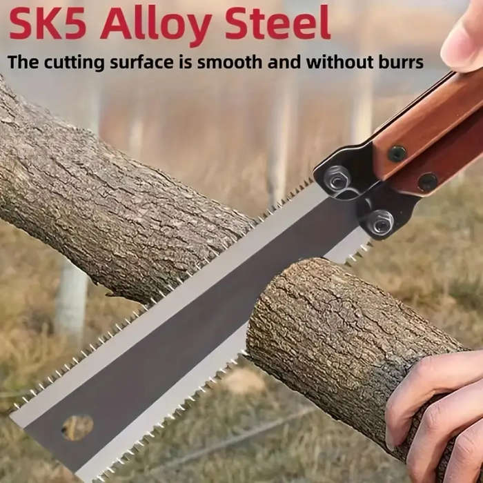 Versatile SK5 Steel Folding Saw with Ergonomic Handle Safety Lock Ideal for Woodworking Branch Trimm