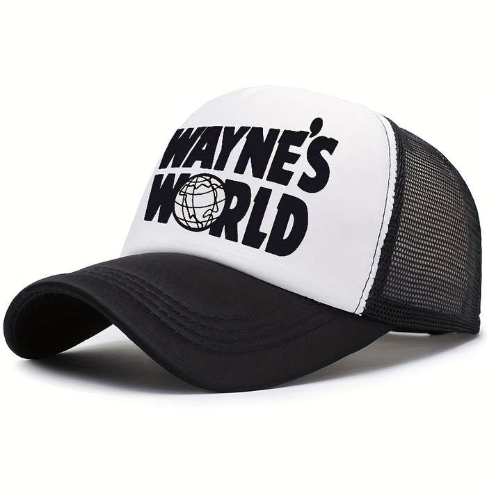 1pc Wayne'S World Hat Embroidered Wayne'S World Baseball Cap Dad Hat for Halloween Cosplay Costum