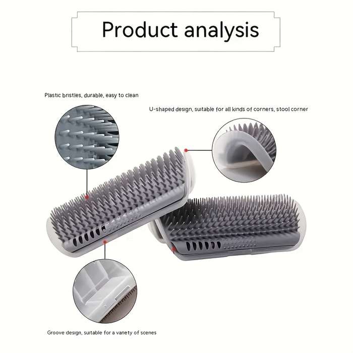 1pc Gray Suit Pet Comb