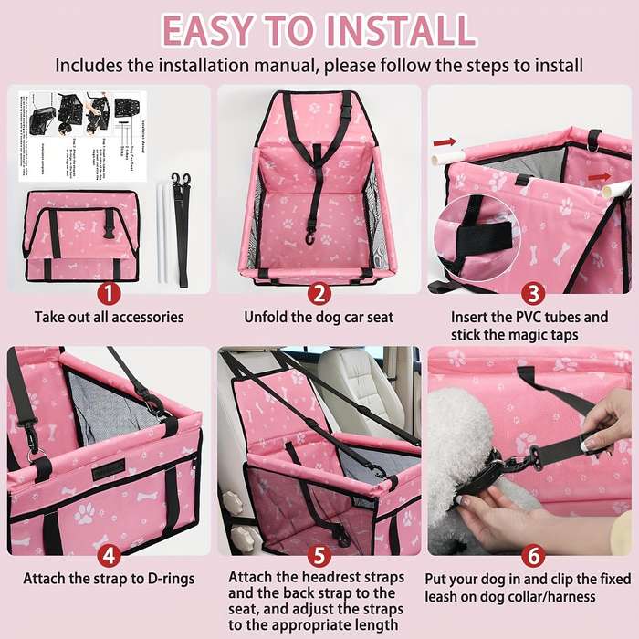 1pc Pink size With PVC SleevePet Cage