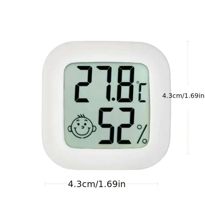 1pc Smart Mini LCD Digital Thermometer Accurately Monitor Room Temperature Humidity With Easy Readin