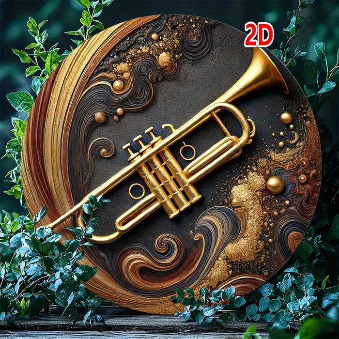Aluminum Trumpet Wall Art