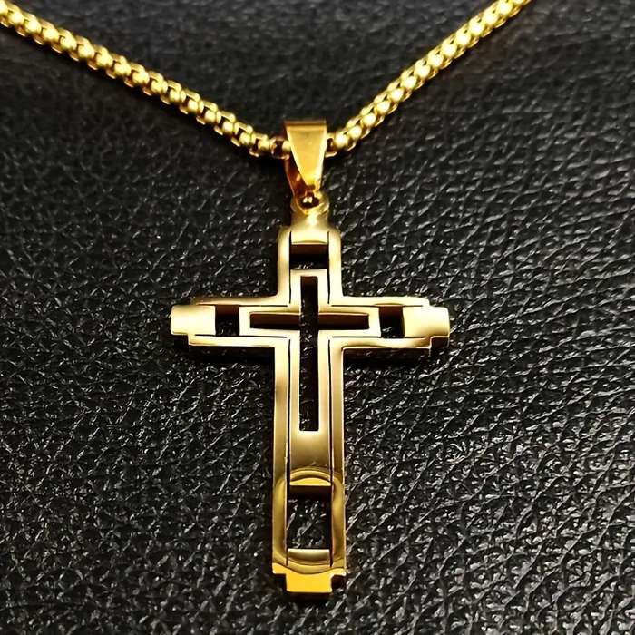1 Piece Black Jesus Theme Pendant