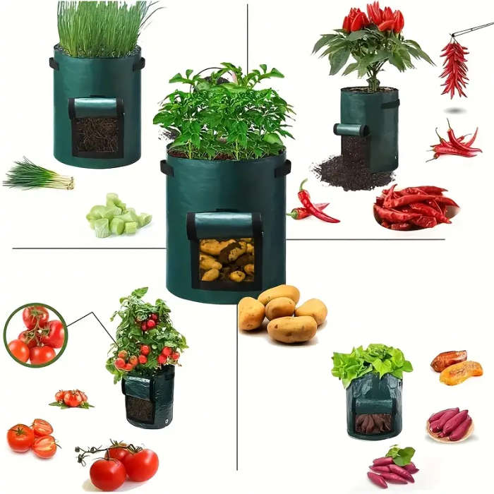 10-Pack Green Potato Grow Bags