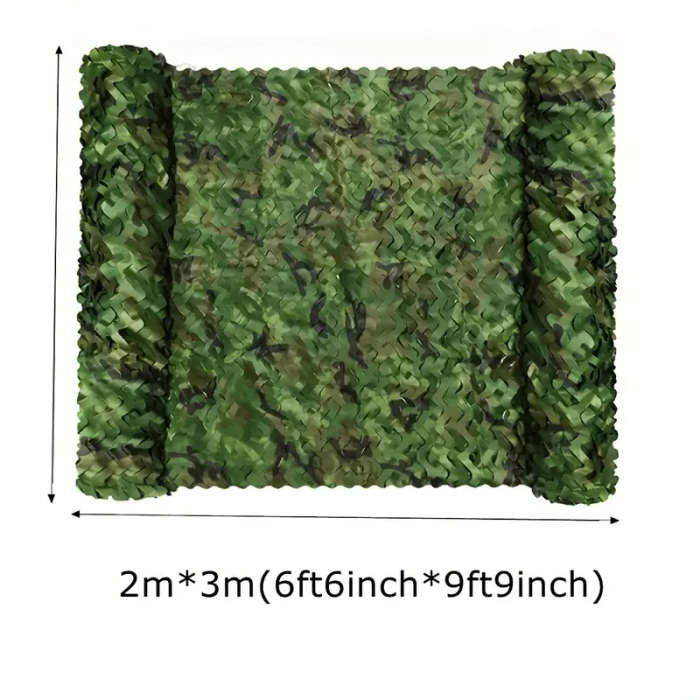 Versatile Woodland Camo Netting Roll Perfect for Hunting Camping Party Decor 2x3m