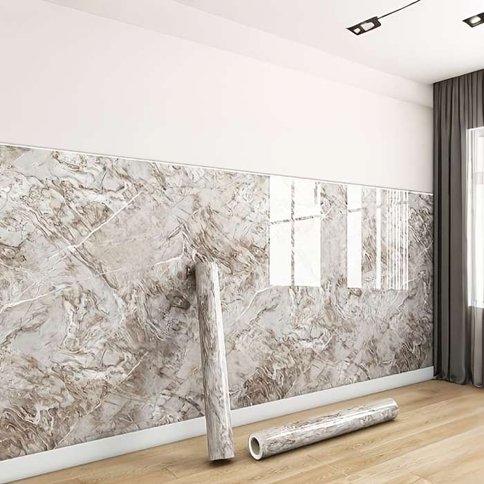 1PC Wall StickersAutumn maple ember Color60cm WideX10m Long